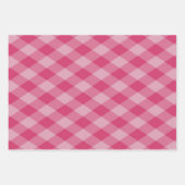 パターアーガイルンダークティール(緑がかった色)ボトルグリーンラズベリー ラッピングペーパーシート (正面2)