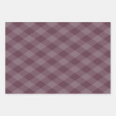 パターアーガイルンブルゴーニュティール(緑がかった色)とダークグリーン ラッピングペーパーシート (正面2)