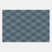 パターアーガイルンブルゴーニュティール(緑がかった色)とダークグリーン ラッピングペーパーシート (正面)