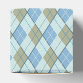 パターアーガイルン青茶色ゴルフスポーツギフトボックス フェイバーボックス (上部)