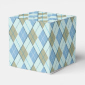 パターアーガイルン青茶色ゴルフスポーツギフトボックス フェイバーボックス (裏面サイド)