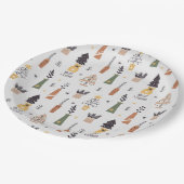 パターエレガントモダンン最高のウィッシュクリスマスパーティーツリー ペーパープレート (アングル)