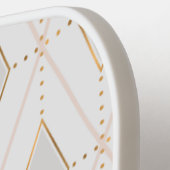 パターエレガントンスタイリッシュシックなモノグラムガーリーピンク ピックルボールラケット (左詳細)