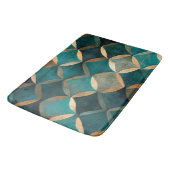 パターエレガントンティール(緑がかった色)金ゴールド バスマット (アングル)