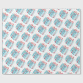 パターエレガントンホリデーウォーターカラーフェスティバル ラッピングペーパー (フラット)