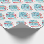 パターエレガントンホリデーウォーターカラーフェスティバル ラッピングペーパー (角)