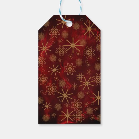パターエレガントン赤金ゴールドメリークリスマス ギフトタグ (裏面)