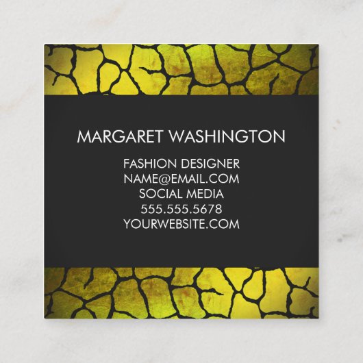 パターエレガントン赤(モノグラムクラシック) スクエア名刺 (裏面)