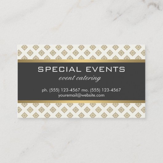 パターエレガントン金ゴールドトリム 名刺 (裏面)