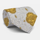 パターエレガントン銀金ゴールドメダリオン ネクタイ (ロール)