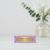 パターエレガントン/金ゴールドメタリック スキニー名刺 (スタンド正面)