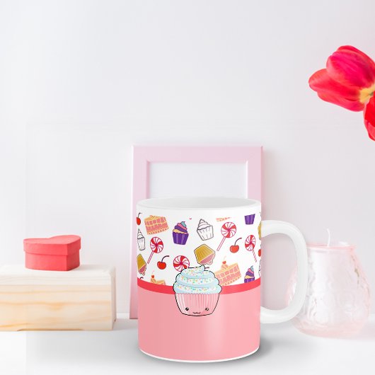 パターカスタムンカップケーキコーヒーマグ コーヒーマグカップ