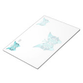 パターカスタムン背景を持つ大きなメモ帳 ノートパッド (アングル)