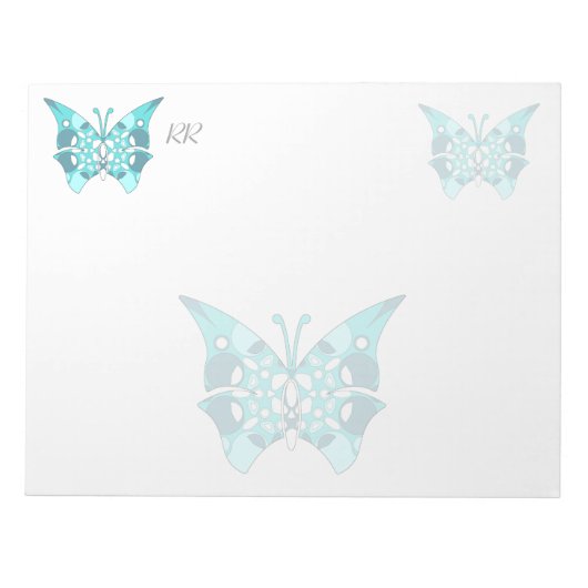 パターカスタムン背景を持つ大きなメモ帳 ノートパッド (正面)