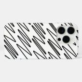 パターカッコいいンデザイン（白黒） Case-Mate iPhoneケース (裏面 (横))