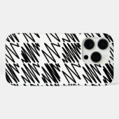 パターカッコいいンデザイン(白黒) Case-Mate iPhoneケース (裏面 (横))