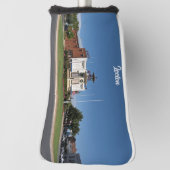 パターカバー、白 ゴルフヘッドカバー (回転90)