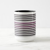 パターカラフルストライプのンのコーヒーマグ マグカップ (中央)