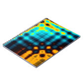 パターカラフルター付き抽象芸術ジオメトリ背景 ノートブック (左側)