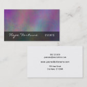 パターカラフルンとグランギーのテクスチャを持つ抽象芸術 名刺 (正面/裏面)