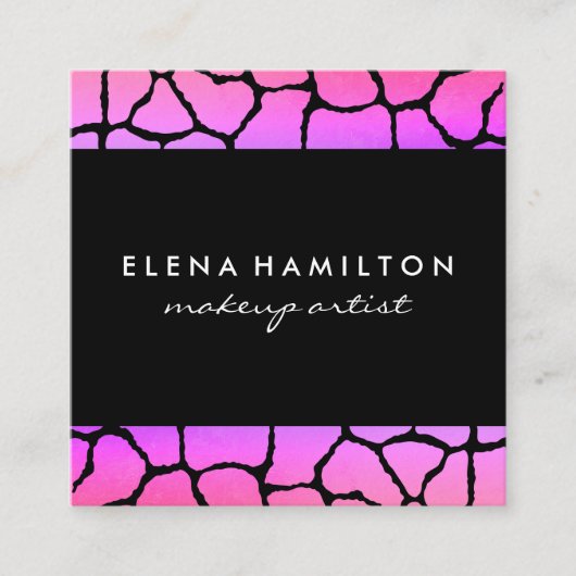 パターカラフルンのトリム スクエア名刺 (正面)