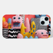 パターカラフルンを持つ顔や図形 Case-Mate iPhoneケース (裏面 (横))