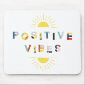 パターカラフルンタイポグラフィ前向きビアモダン マウスパッド (正面)