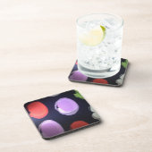 パターカラフルンモダン水玉模様アートプリント コースター (右側)