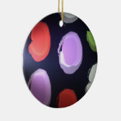 パターカラフルンモダン水玉模様アートプリント セラミックオーナメント (右)