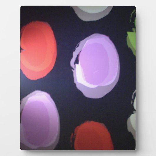 パターカラフルンモダン水玉模様アートプリント フォトプラーク (正面)