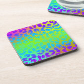 パターカラフルンレトロかわいい コースター (左側)