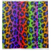 パターカラフルンレトロ虎 シャワーカーテン (正面)