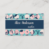 パターカラフルン作家フェミニン名刺 名刺 (正面)