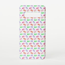 パターカラフルンCookieマカロンデザート Samsung Galaxy S22+ケース