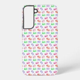 パターカラフルンCookieマカロンデザート Samsung Galaxy S22+ケース