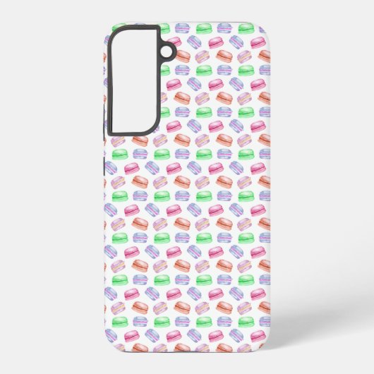 パターカラフルンCookieマカロンデザート Samsung Galaxyケース (裏面)