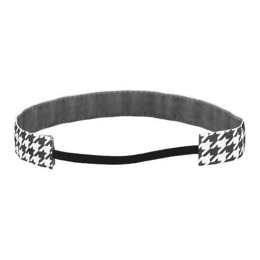 パタークラシックン千鳥格子のドグストウトチェックデザイン アスレチックヘッドバンド (裏面)