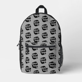 パタークールン平淡いグレーあなたのロゴを追加 プリントバックパック