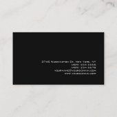 パターコンテンポラリーンブラックグレー名刺 名刺 (裏面)