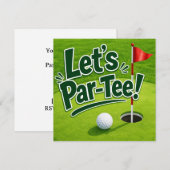 パターゴルフパーティーを楽しもう Let's Par-Tee 招待状 (正面/裏面)