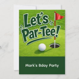 パターゴルフパーティーを楽しもう Let's Par-Tee 招待状