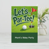 パターゴルフパーティーを楽しもう Let's Par-Tee 招待状 (スタンド正面)