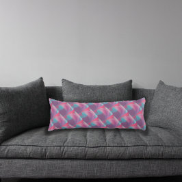 パターサイケデリックンターコイズラベンダー ボディピロー