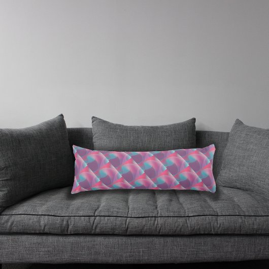 パターサイケデリックンターコイズラベンダー ボディピロー