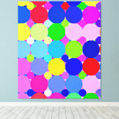 パタースタイリッシュンカラフルアート キャンバスプリント (インサイチュ (ウッドフロア))