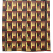 パタースタイリッシュンファッション – ジオメトモダンリ シャワーカーテン (正面)