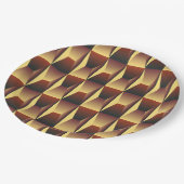 パタースタイリッシュンファッション – ジオメトモダンリ ペーパープレート (アングル)