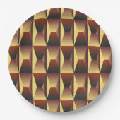 パタースタイリッシュンファッション – ジオメトモダンリ ペーパープレート (正面)