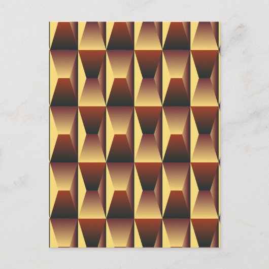 パタースタイリッシュンファッション – ジオメトモダンリ ポストカード (正面)