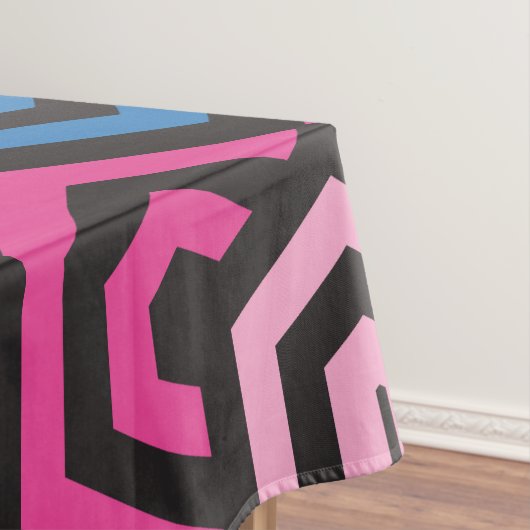 パタースタイリッシュンモダン-ファッション幾何学的カラフル テーブルクロス (インサイチュ)